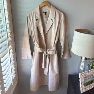 Eileen Fisher Cream Trench Coat